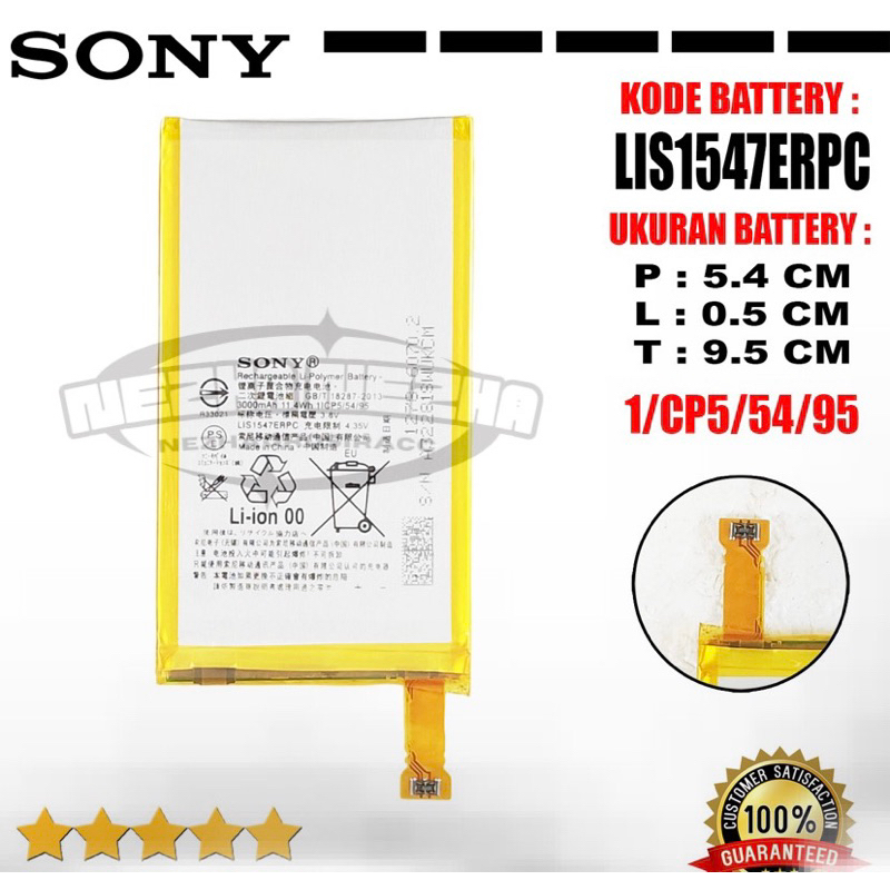Baterai Battery batery Original SONY LIS1547ERPC For Type Xperia Z2 MINI , Z2 COMPACT , Z2A DOCOMO ,