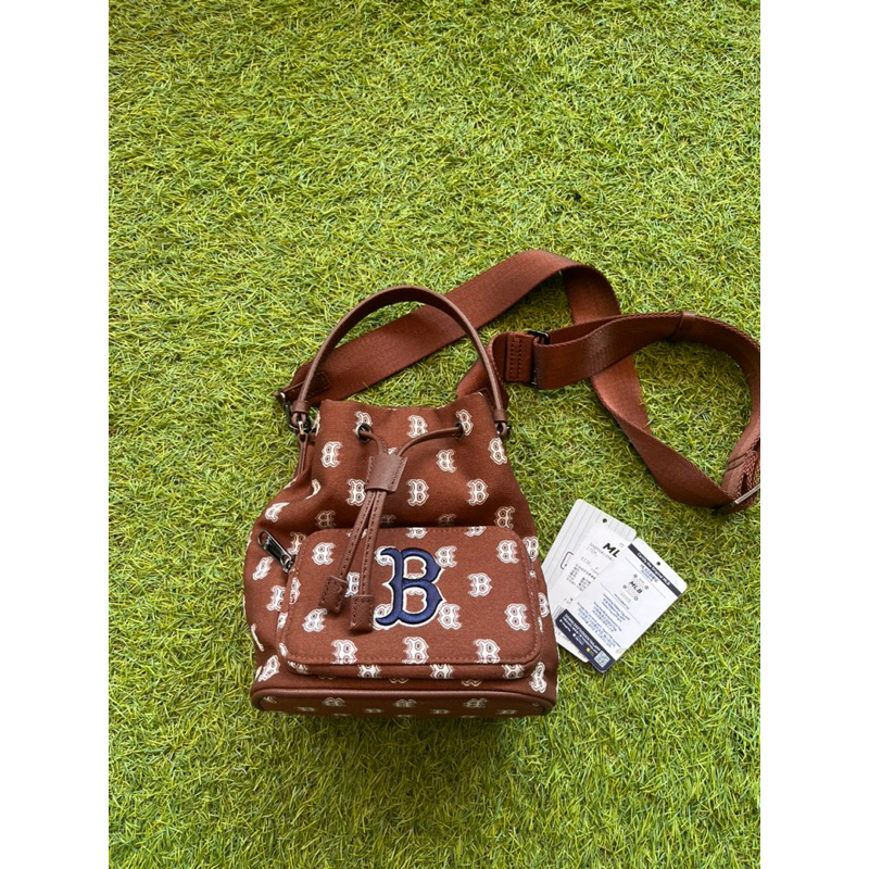 ORIGINAL 100% MLB BUCKET BAG Boston Brown