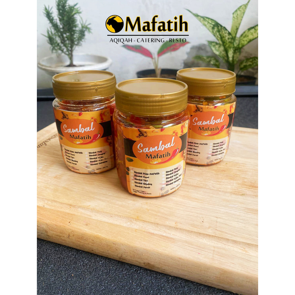 

Sambal Mafatih / Sambal Bawang / Sambal Cumi / Sambal Hijau / Sambal Teri 170gr Homemade