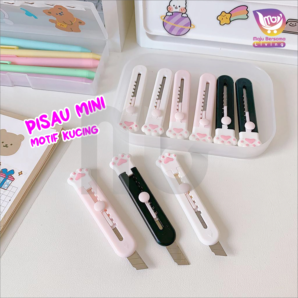Hand Cutter Cat Mini Cutter / CUTTER PISAU MINI MOTIF KAKI KUCING