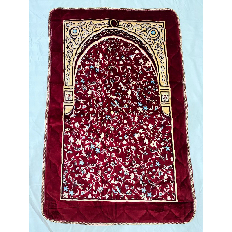 sajadah premium Al Jeddah maroon