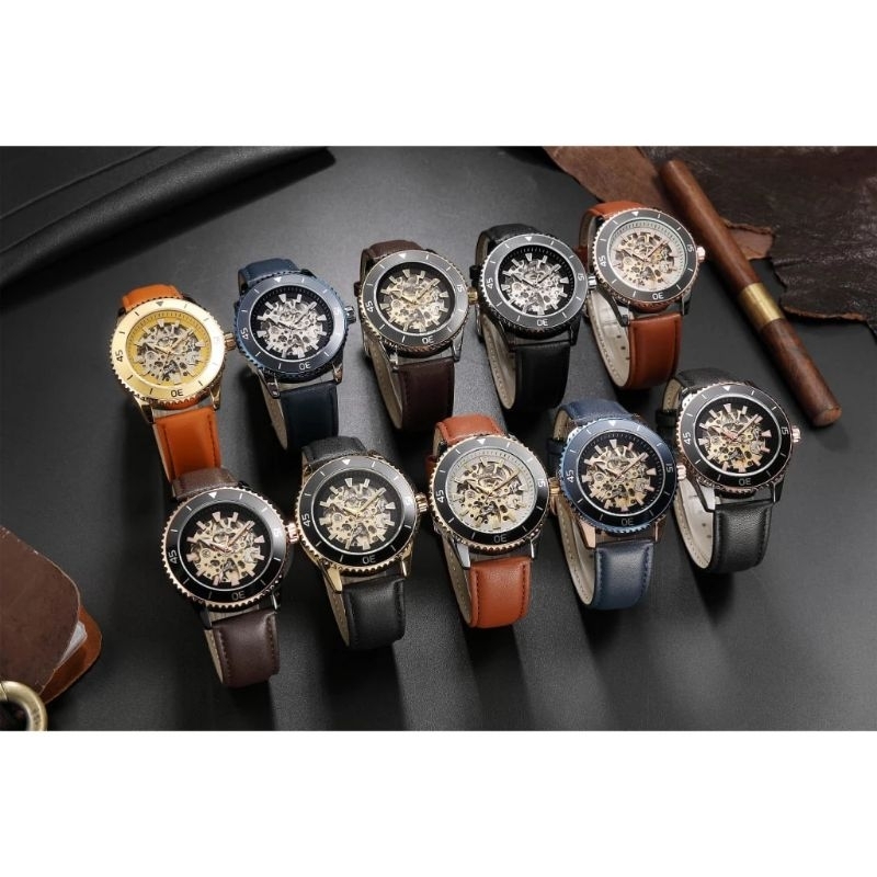 NEW PRODUK BELLEDA JAM TANGAN PRIA KULIT 9541 MODEL OTOMATIS