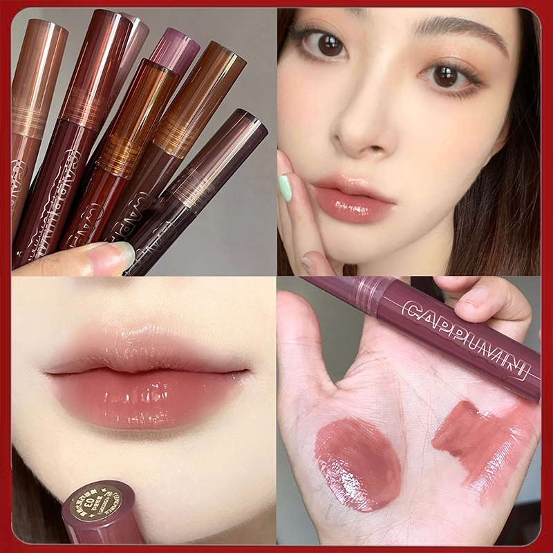 Cappuvini Lipstik Lava Chocolate Lip Gloss Liptint