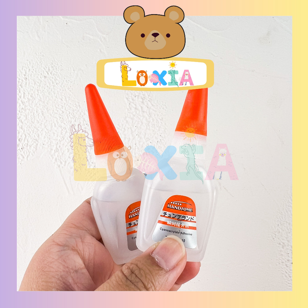 

⭐️Loxia⭐️ Lem Korea Handsome Original Murah Harga Grosir / Lem Serbaguna Berkualitas / Lem Setan / Lem Tetes / Lem Power Glue [PR-0028]