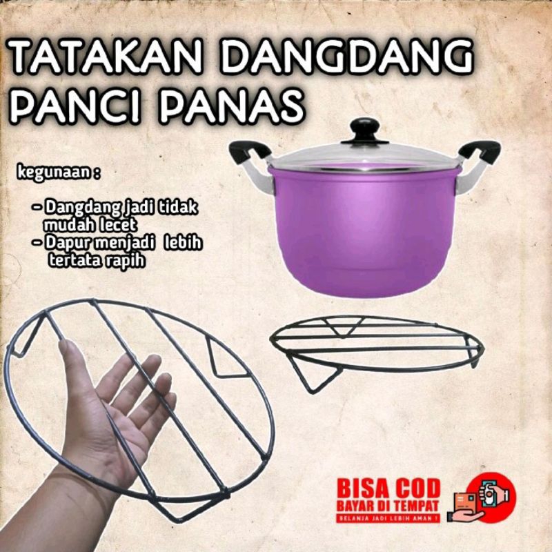 Tatakan panci dangdang organizer besi tebal