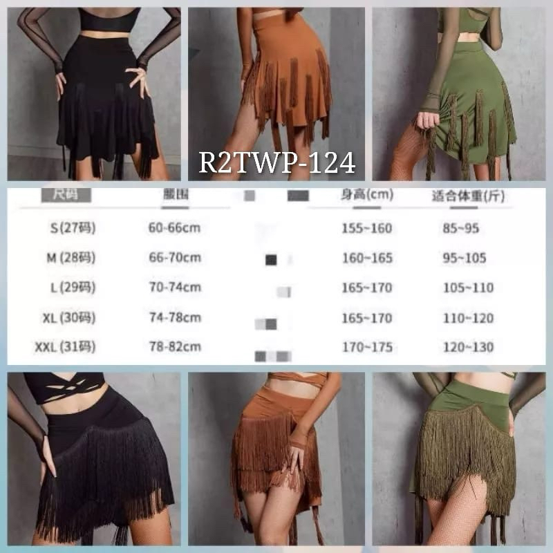 Rok Dance Premium  Dan Atasan Lengan Panjang Crop Terju Pisah Premium Sexy Line Dance Belly Dance Sa