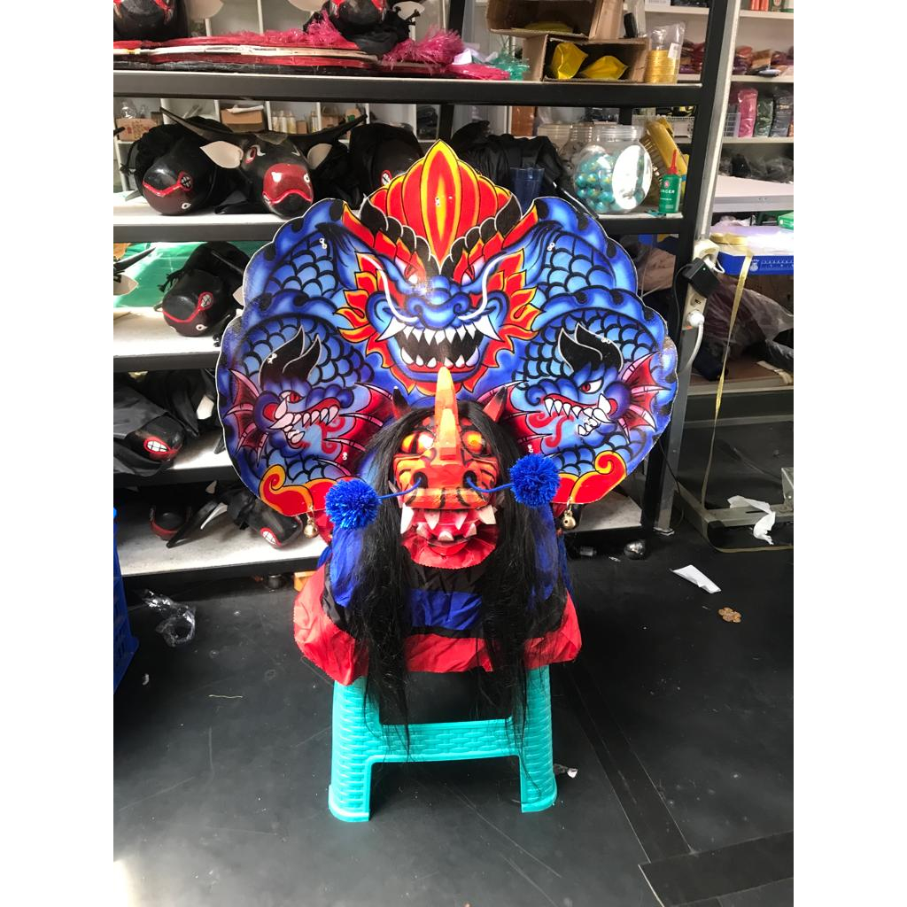 Barongan Caplokan Kayu Devil Besar / Barongan Devil Motif Naga Unik dan Keren
