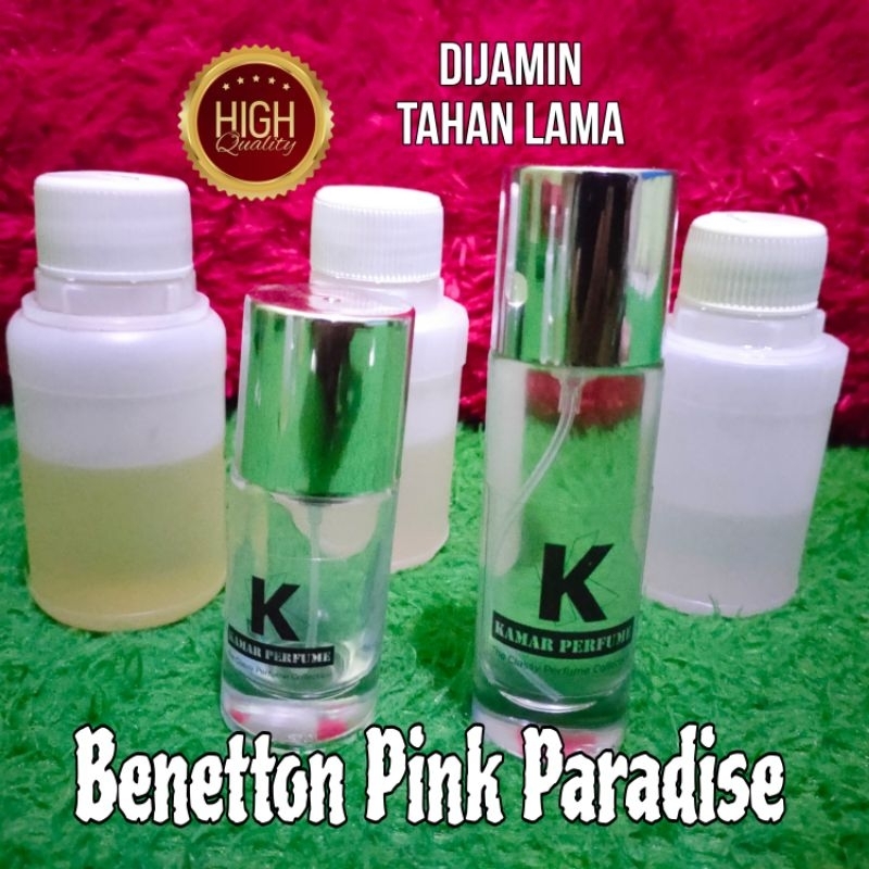 Parfum Aroma Benetton Pink Paradise Refill High Quality isi 1:1 Dijamin Tahan Lama
