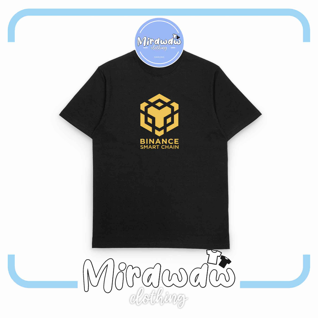 Kaos Baju Binance Smart Chain BlokChain Crypto Logo Kaos Distro