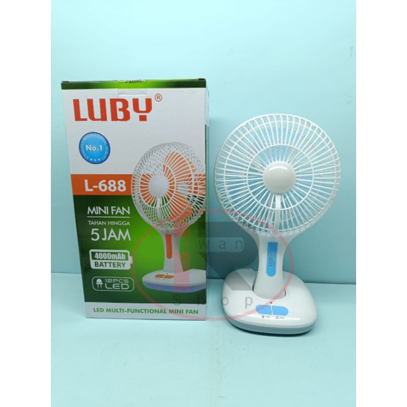 Kipas Angin Luby 8in Emergency / Kipas Portabel Luby L 688