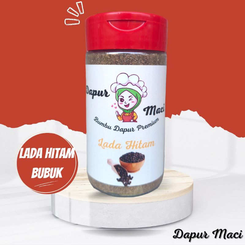 

Lada Hitam Bubuk / Ground Black Pepper / Bumbu Dapur Bubuk Botol 50 Gr - Dapur Maci