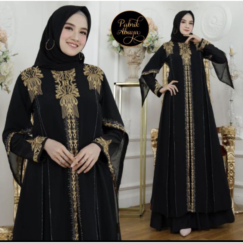 Gamis Abaya Turkey #5090  Bordir Payet by Pabrik Abaya