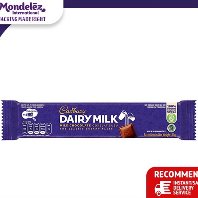 

Cadbury Dairy Milk Chocolate Original Regular 30g