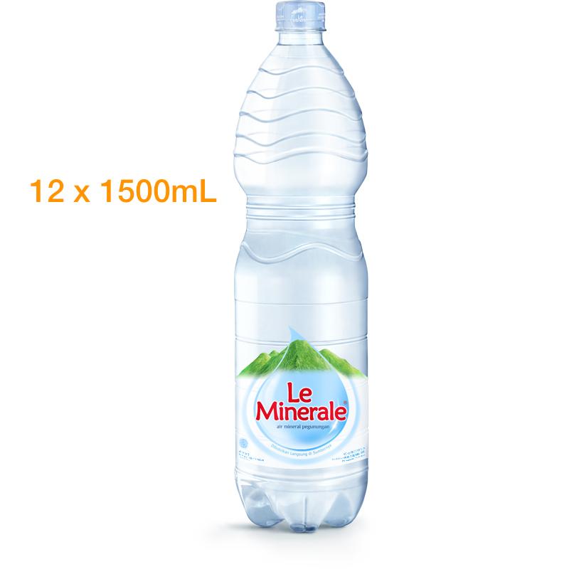 

AIR MINERAL LE MINERALE ISI 12 BOTOL x 1500 ml / 1 KARTON