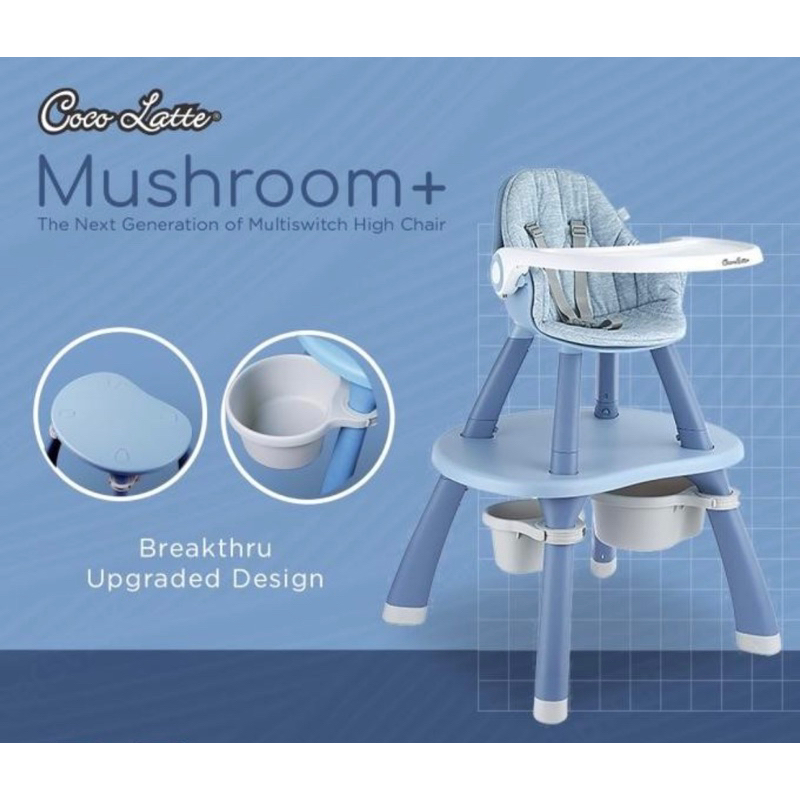 Preloved Cocolatte Mushroom , kursi makan bayi