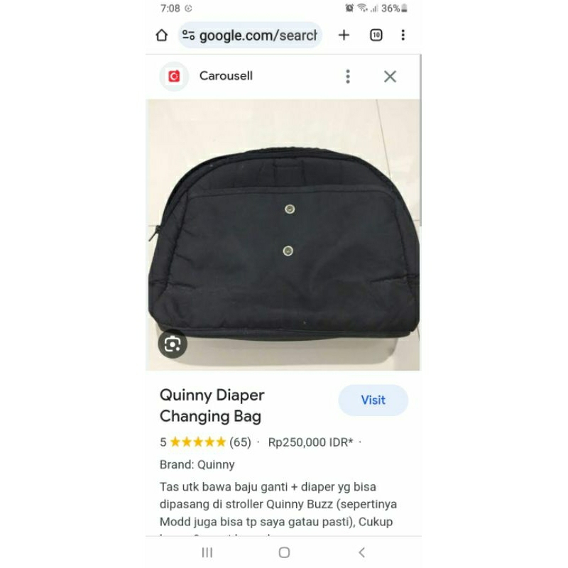 quinny diaper bag stroller