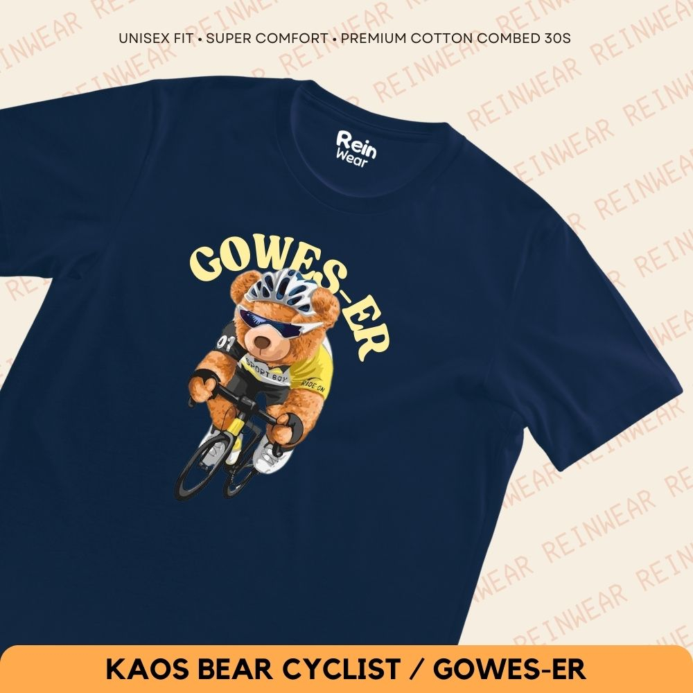 READY Kaos Bear Oversize Sepeda Gowes Skaters Skateboard Slam Dunk Basket Lari Jogging Hypebeast Ber