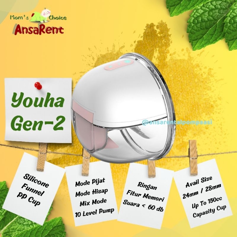 Sewa Youha Gen 2 Rental Youha Gen2 Sewa Pompa Asi Handsfree CHAT MIMIN DULU PLIS..