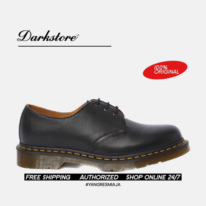 Dr Martens 1461 Black Napa 100% Original Resmi