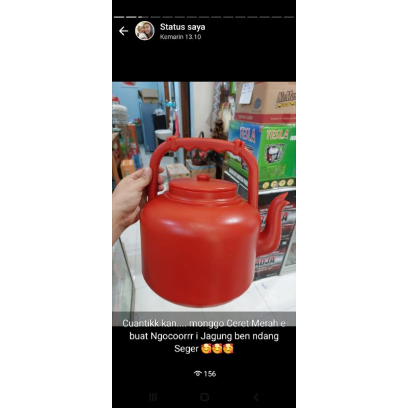 TEKO / CERET PLASTIK MERAH