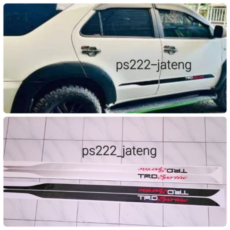 stiker trd sportivo fortuner  / sticker toyota fortuner / stiker trd sportivo
