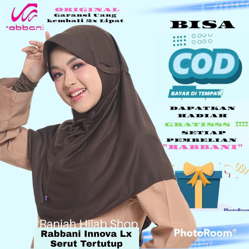 Kerudung Instan Rabbani Innova Lx (Pita Dalam) hijab sekolah Rabbani Ori