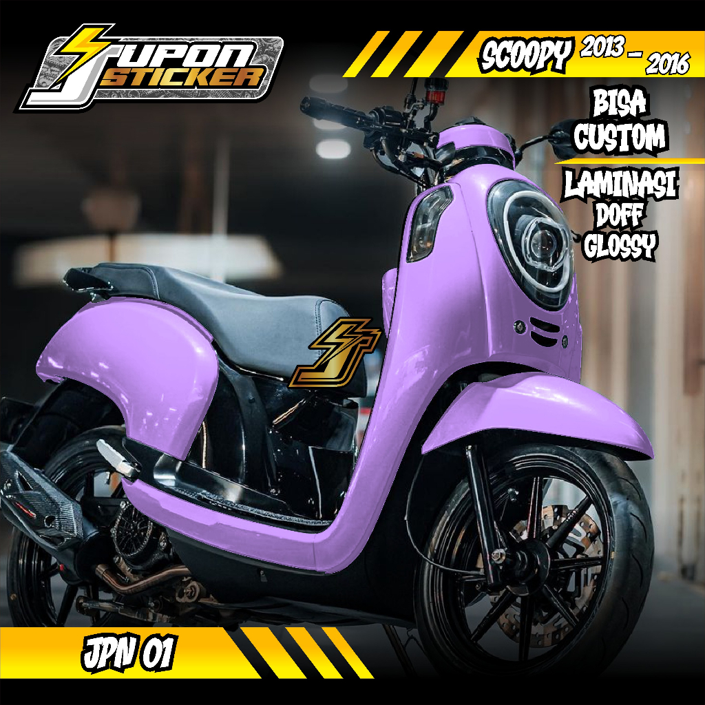 (COD) Jupon Sticker Decal Scoopy lama 2013 2014 2015 2016 Fullbody Stiker Variasi Scoopy Fi Old Desa