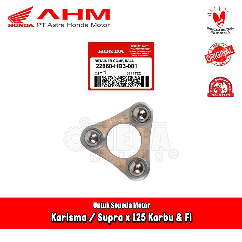 Pelor Segitiga Kopling Honda Karisma Supra x Blade 125 Karbu Fi Original AHM 22860-HB3-001