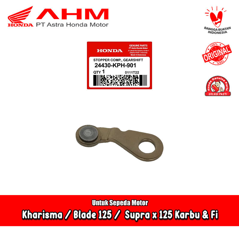Plat Stopper Comp Gear Shift Honda Karisma Supra x Blade 125 karbu Fi Original AHM 24430-KPH-901