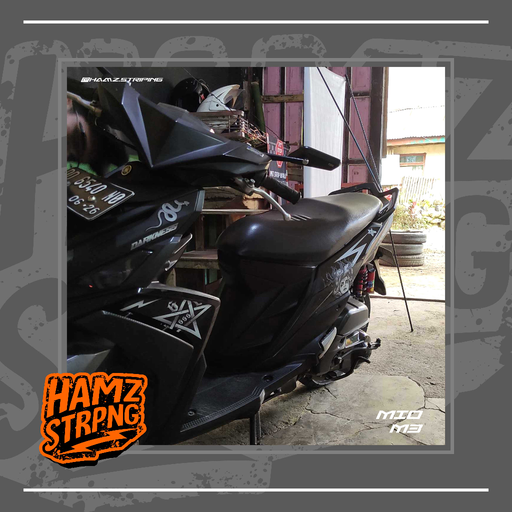 Striping Transparan MIO M3 SATANIC MEDUSA 666