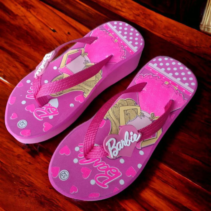 Sandal Wedges Anak Perempuan Barbie Hak Tinggi