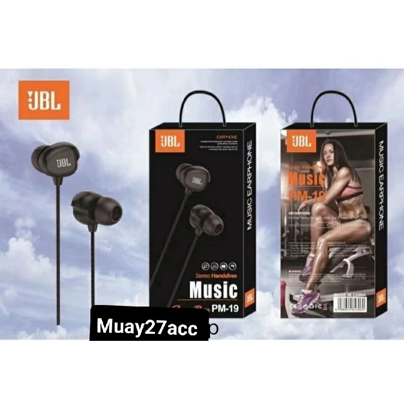Hf Handset handfree JBL PM-19 Earphone Stereo headset