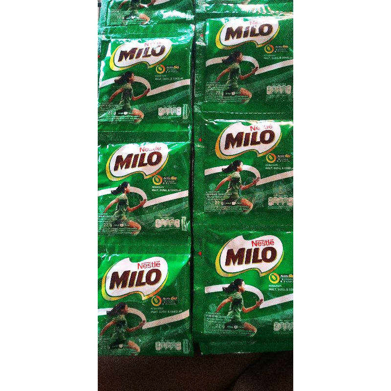 

Nestle Milo 1 renceng isi 10 pcs (22g)