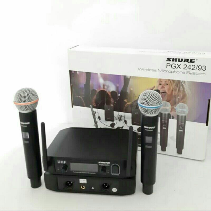 Mic Wireless SHURE PGX 242/93 Handle Handle TERBAIK