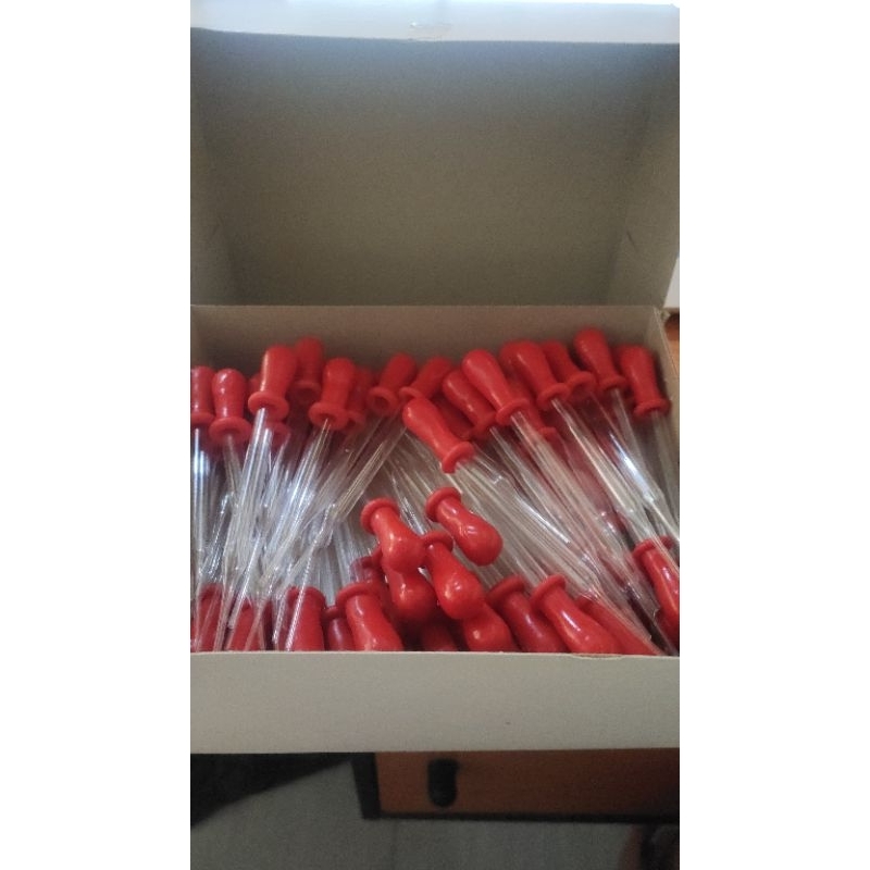 pipet dot merah kaca 3ml Spuit Obat 3ml