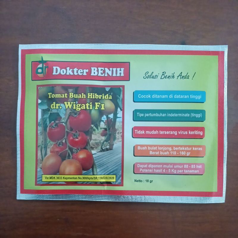 BENIH BIBIT TOMAT HIBRIDA DR WIGATI 10 GR