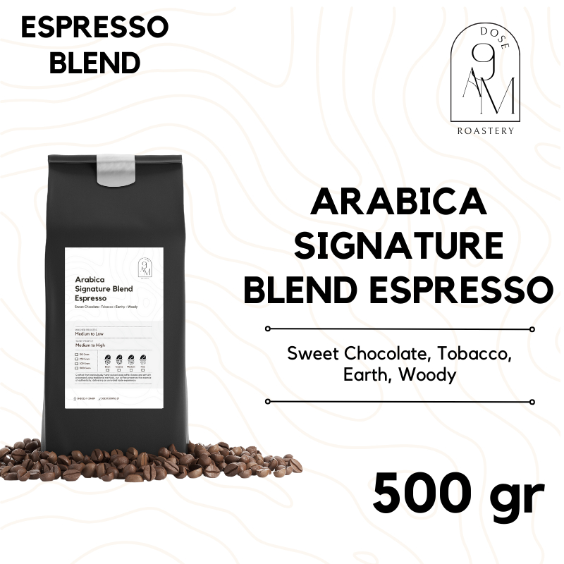 

Kopi Arabika Espresso Blend Biji Kopi Sumatra Roasted Beans 500gr