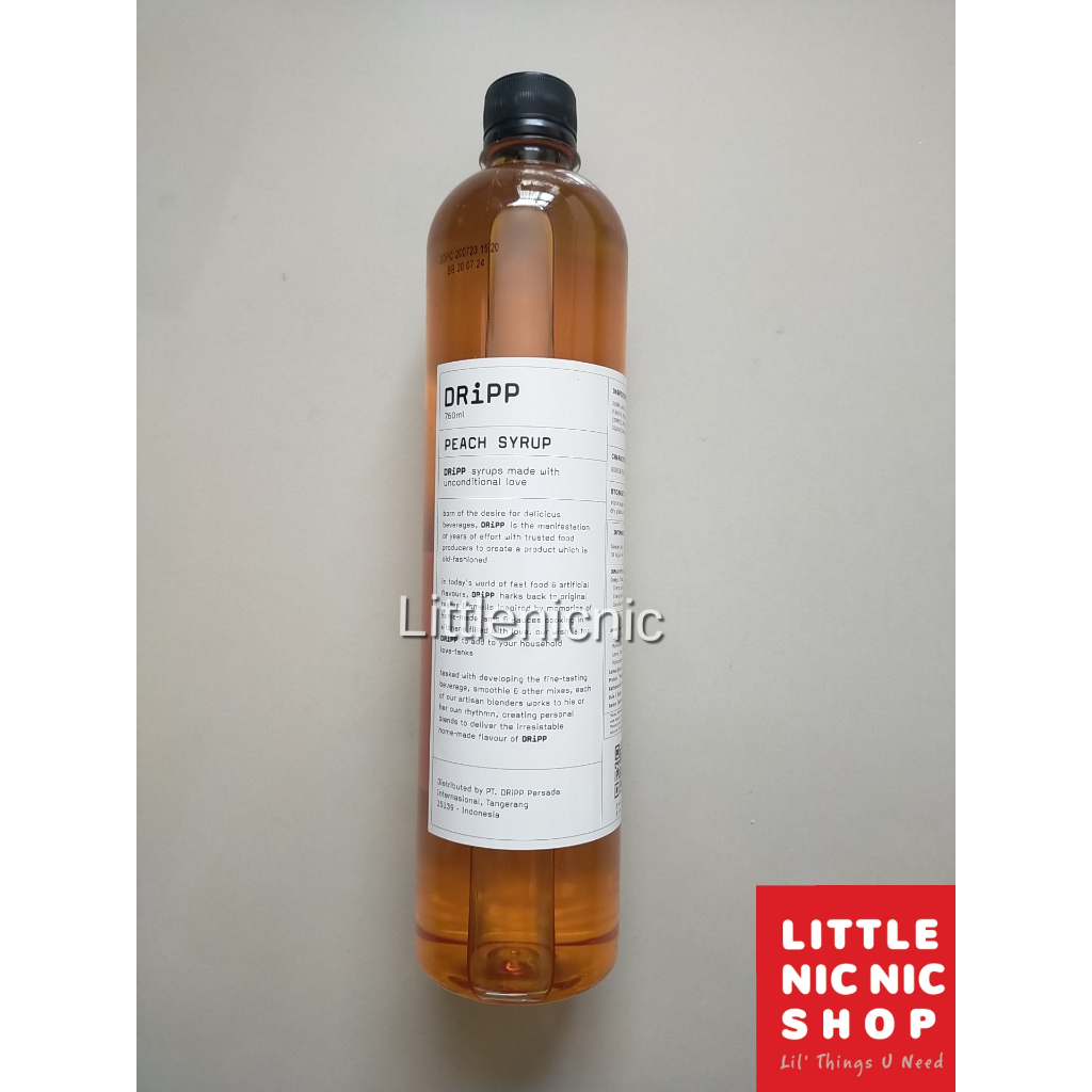 

Dripp Peach Flavoured syrup sirup rasa minuman cafe