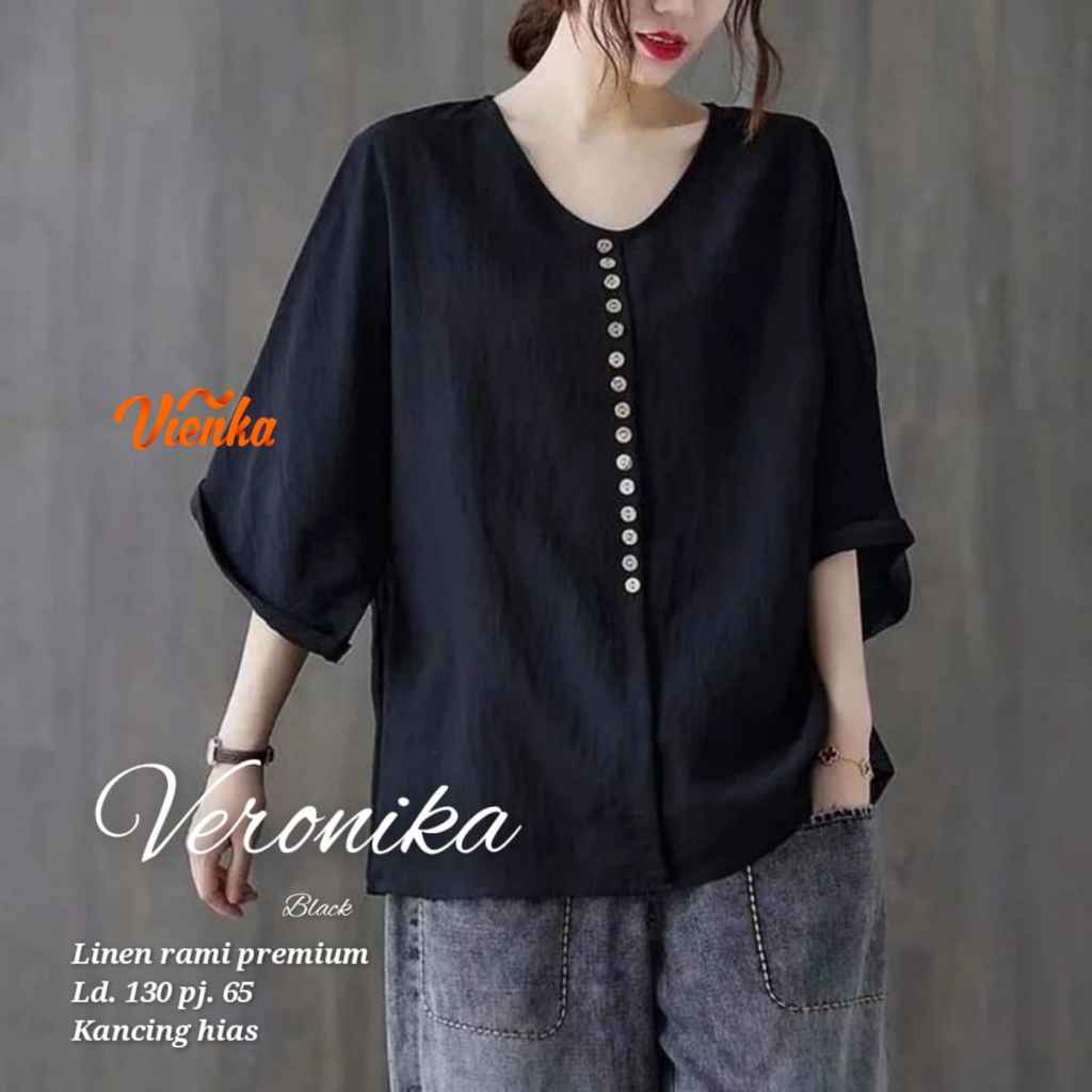VERONICA #2 DRESS JUMBO KATUN LINEN LD 130 XXXL