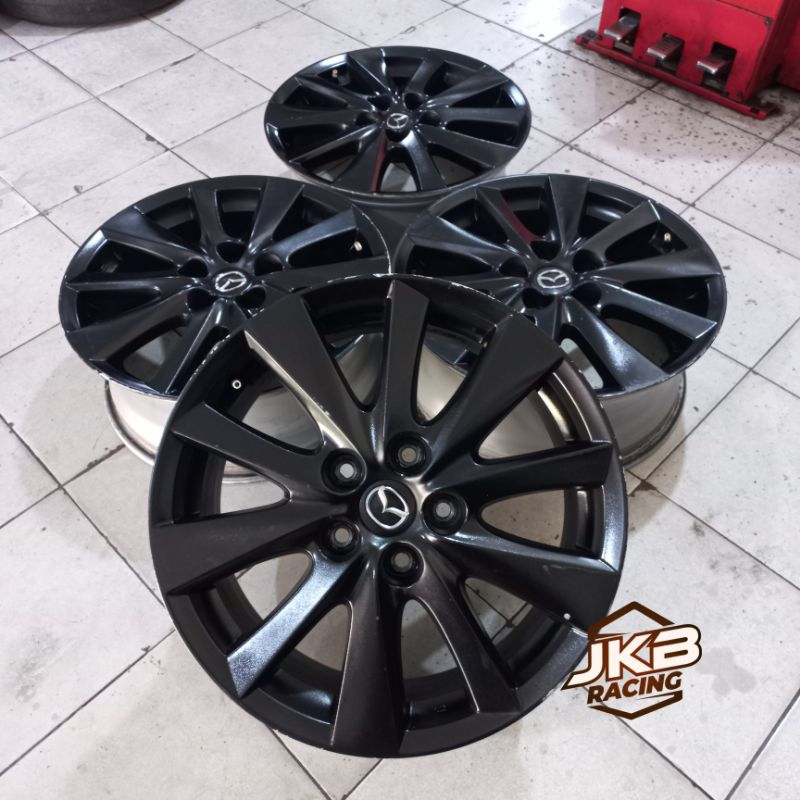 VELG MOBIL BEKAS | OEM MAZDA CX-5 RING 17X7 PCD 5X114.3 BLACK BUAT MAZDA BIANTE INOVA