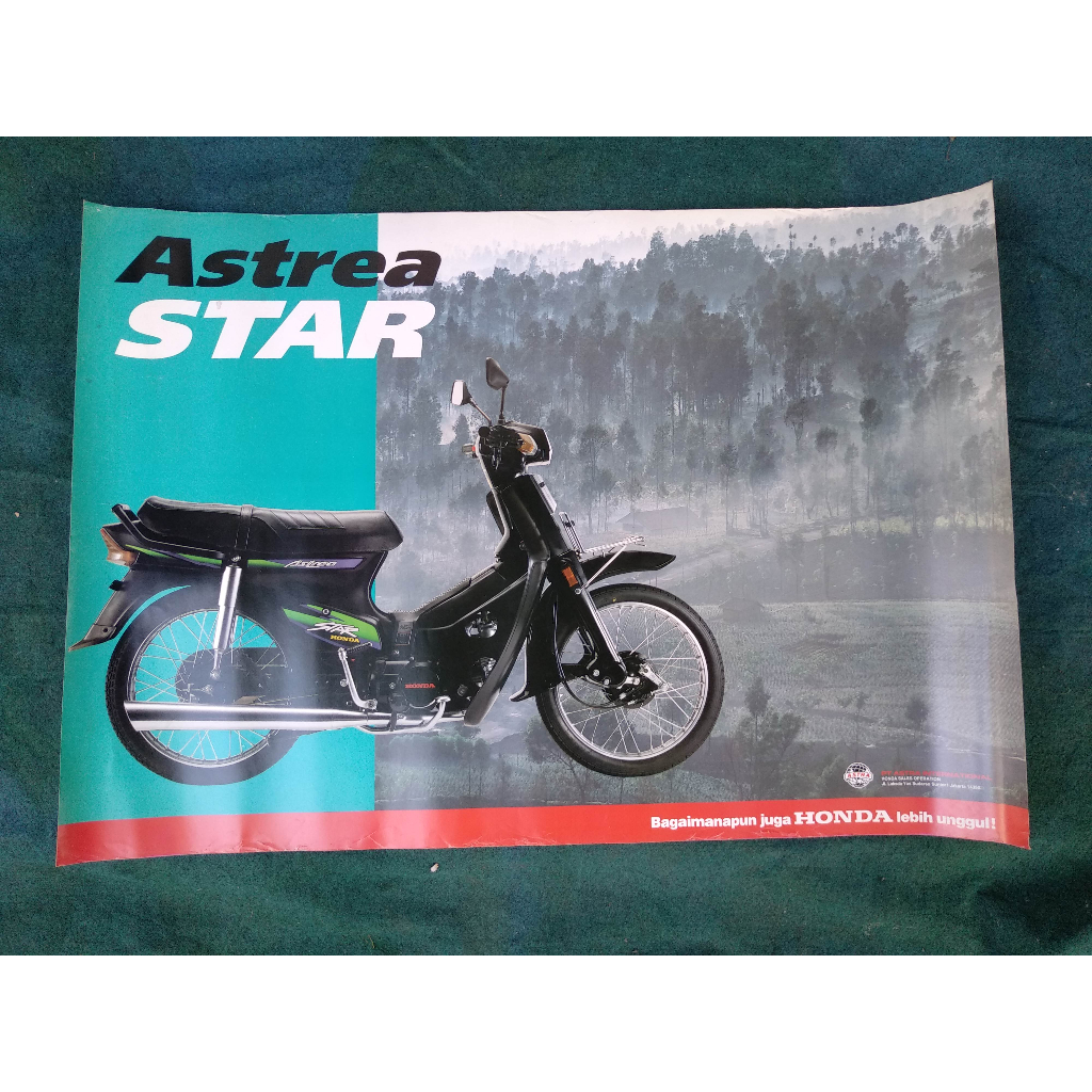 Poster iklan honda astrea star original astra NOS