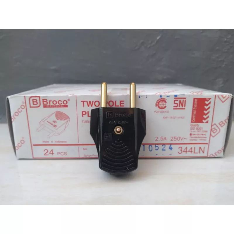Steker Broco Gepeng 344L Colokan Broco