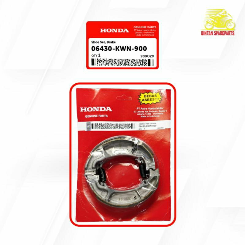 Kampas Rem belakang Shoe Set Brake 06430 KWN 900