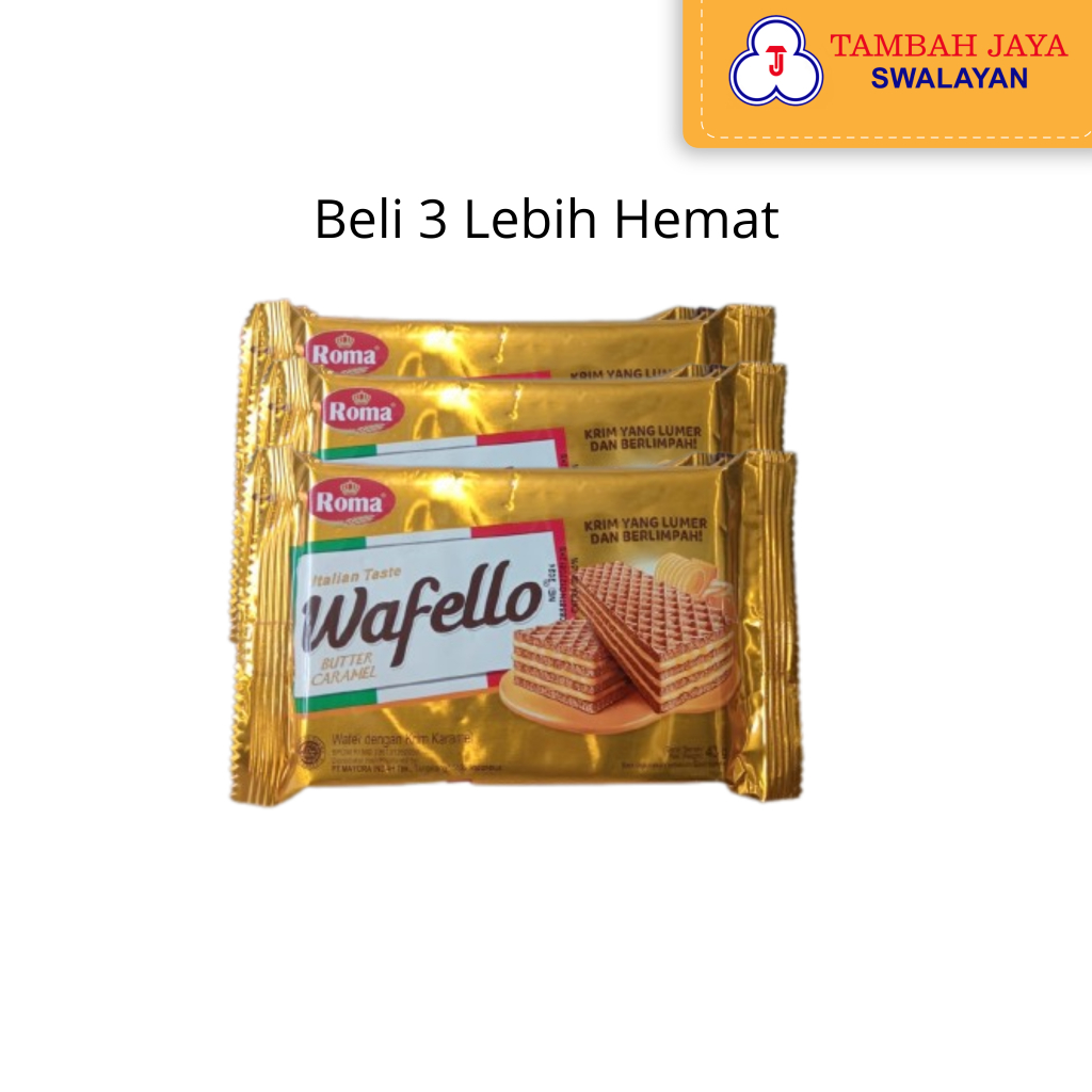 

Wafello Wafer Butter Caramel 43gr (Banded)