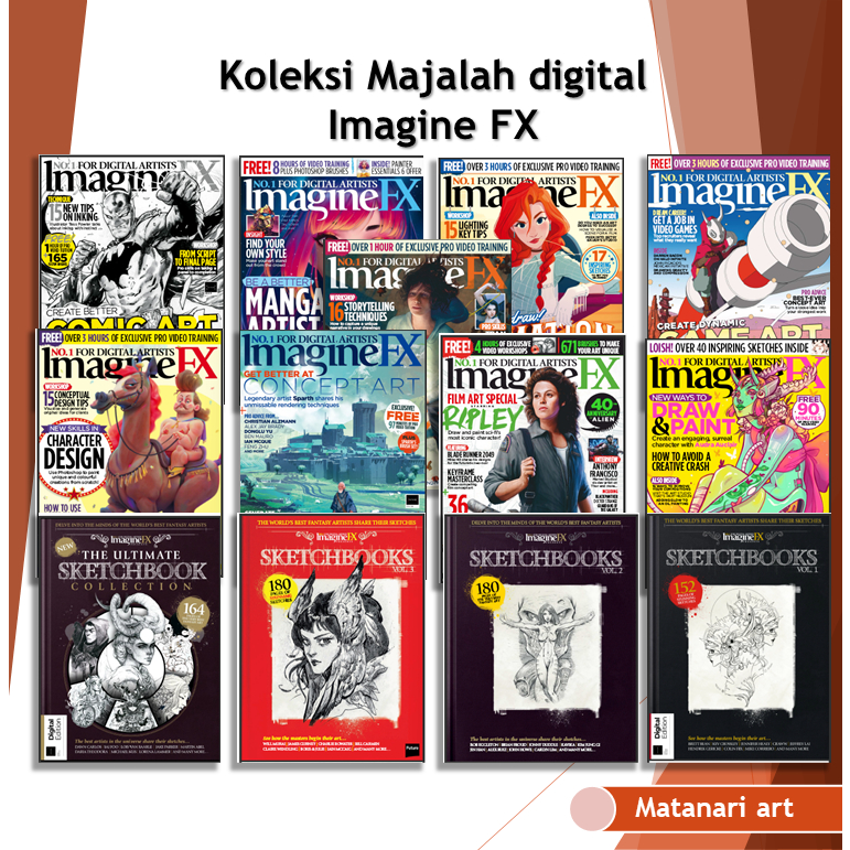 koleksi majalah digital imagine fx 2019