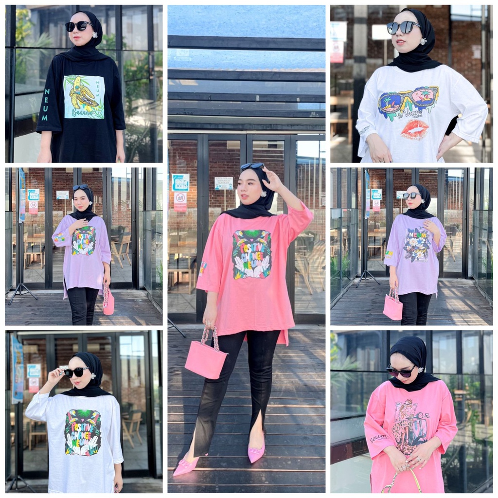 KAIM STORE - Mini Dress Tunik Terbaru Mini Dress Tunik NEUM tunik wanita modern Mini Dress import Lo