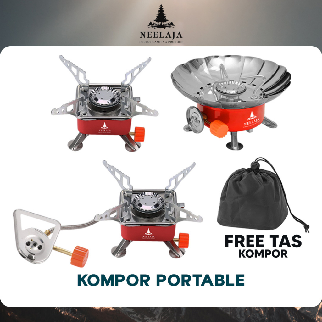 [Neelaja] Kompor Portable Mini Kompor Gas Untuk Camping