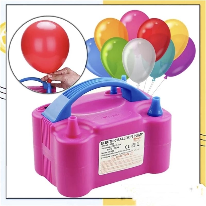 Pompa Balon Elektrik Listrik 2 Lubang Electric Balloon Pump Pompa Angin 2 IN 1 Vacum And Blow Ban Re