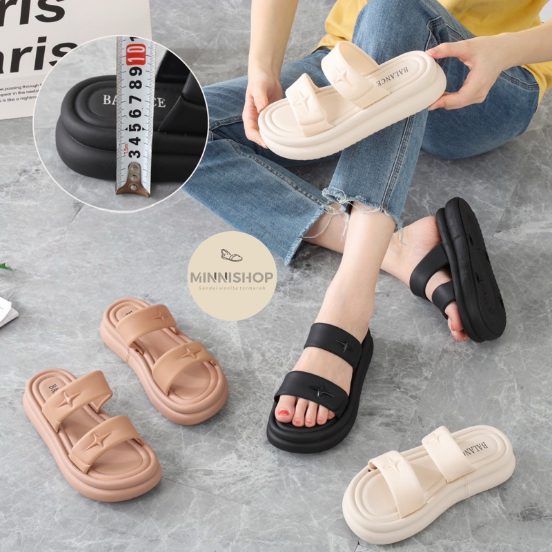 Sandal wanita Import premium LYA empuk Sandal Import Wanita murah karet jelly