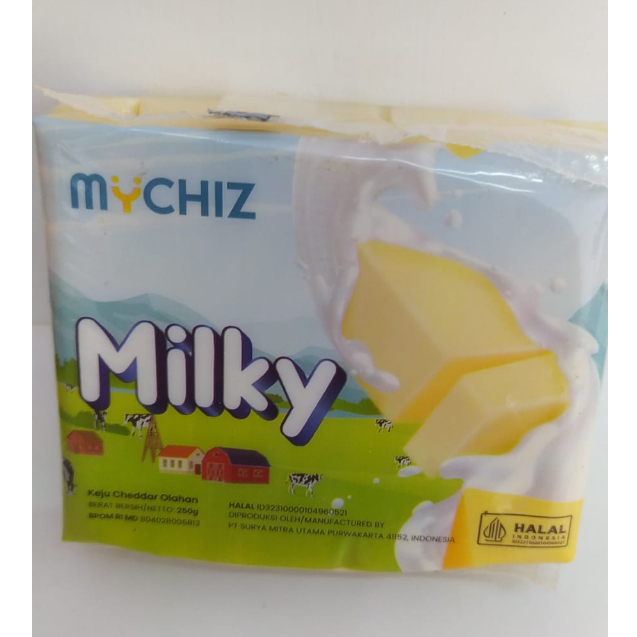 

Keju Mychiz 250gr/ Keju Milky/ Keju Cheddar Olahan/ Keju My Chiz